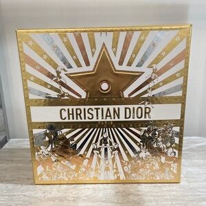 Limited Edition 2025 Dior Holiday Gold and White Gift Box